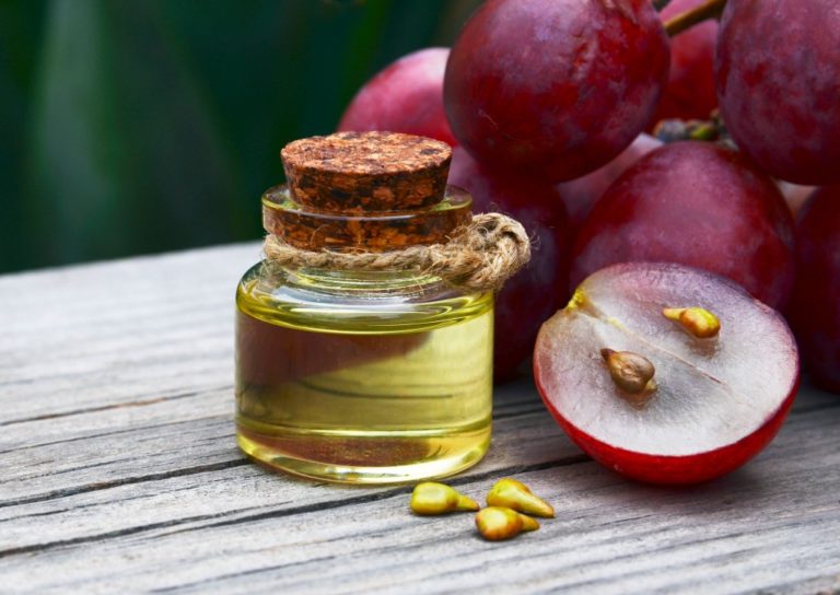 argan oil in a glass bottle