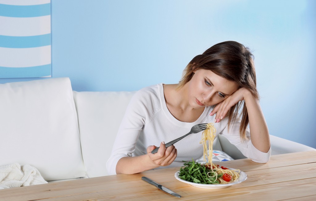 girl with eating disorder