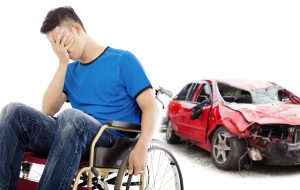 disabled patient because of car accident