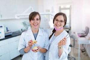 female dentists in the clinic